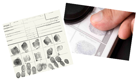 
Traditional FBI Ink Card Fingerprinting