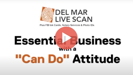 Del Mar Live Scan - Essential San Diego Business Video